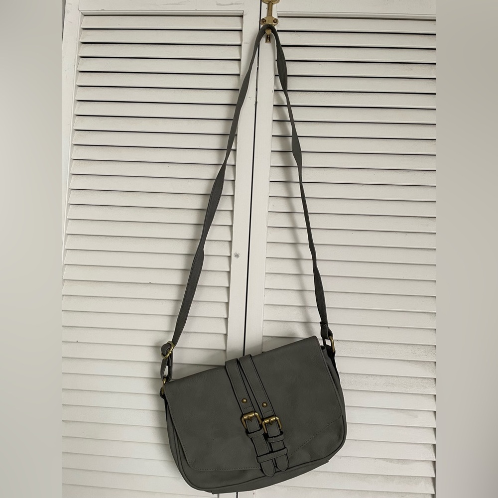 Merona Grey Crossbody Purse